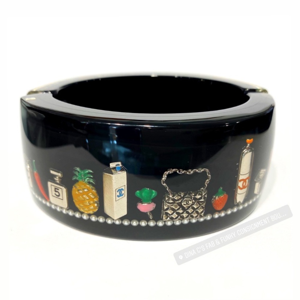 SOLD Authentic Chanel Supermarket Inclusion Bangle - Picture 1 of 10